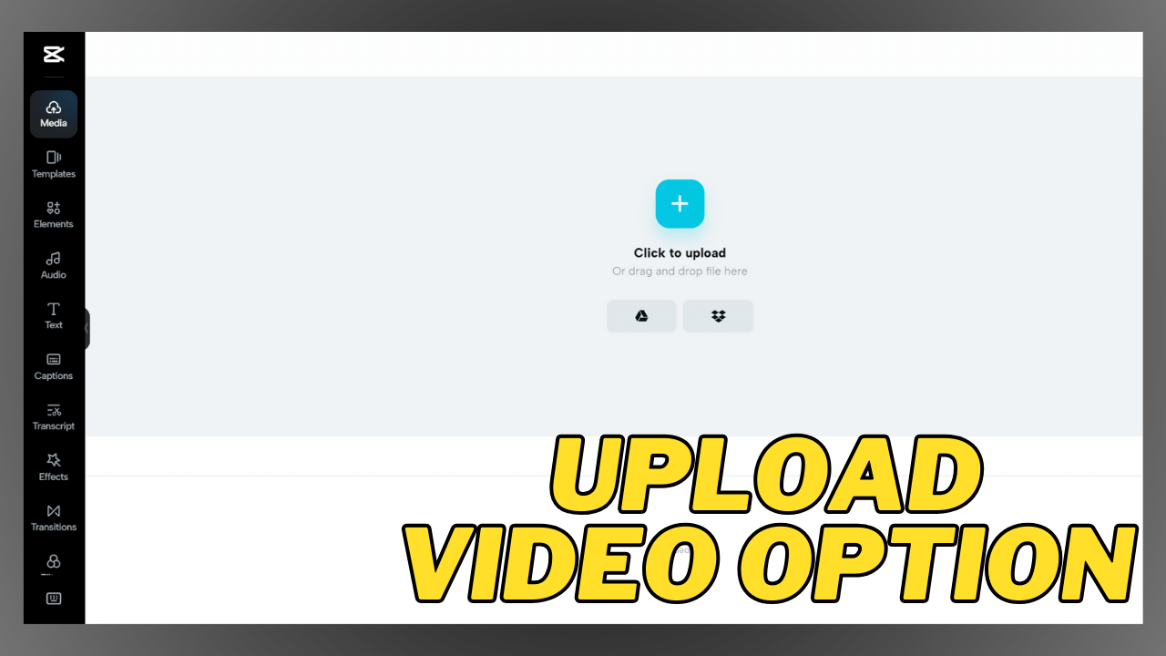 Upload Video Option
